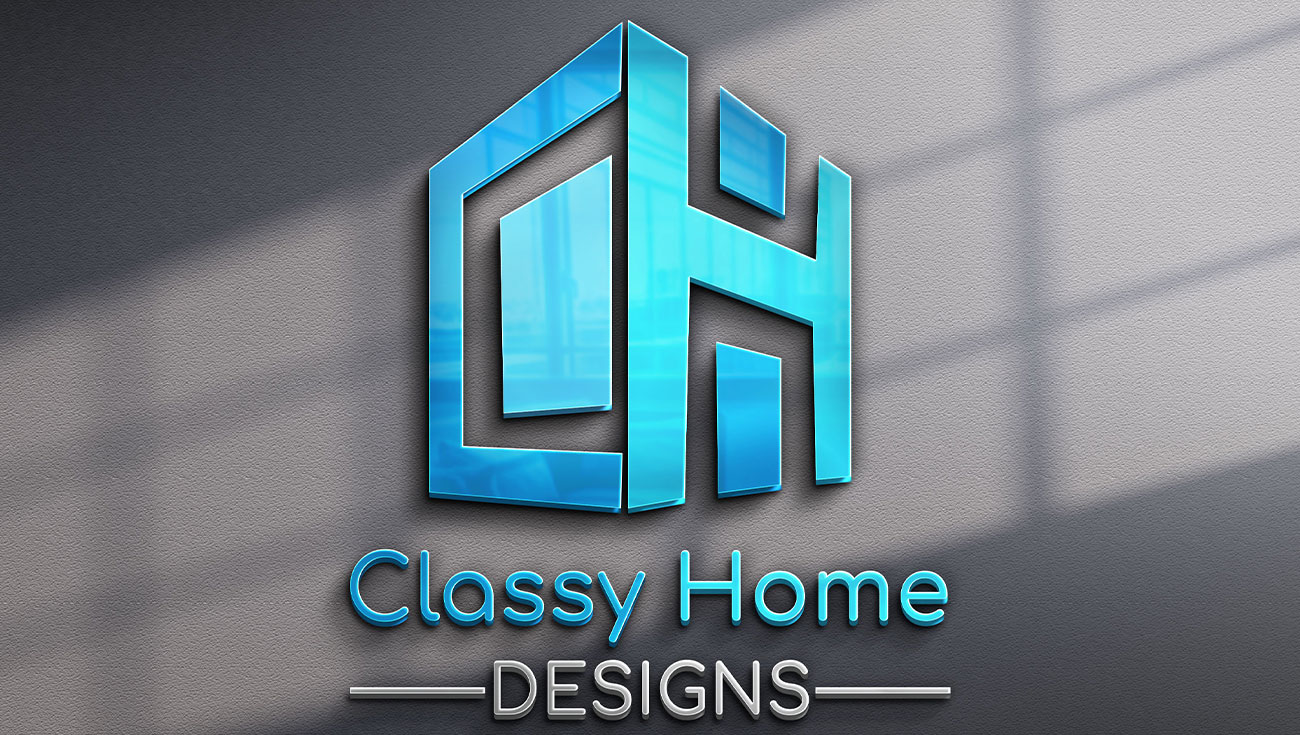 Classy Home Designs 3d Logo